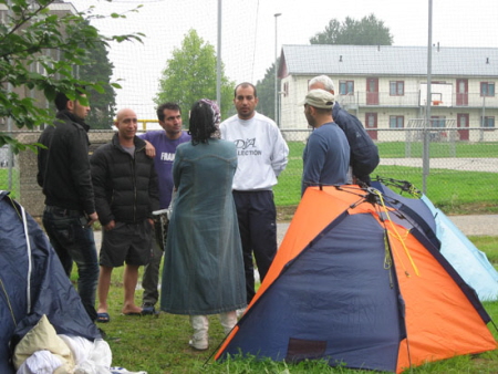 Tentenkamp in Heerlen. db2