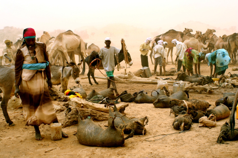 David Martinez brengt in ‘Songs To Enemies And Deserts’ de interactie in beeld tussen boeren en rebellen in Darfoer. (foto: Shane Bauer) occupy2